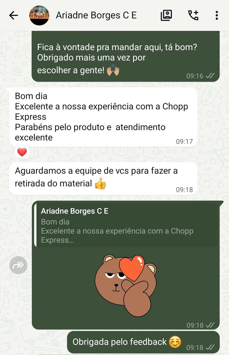 Depoimento de cliente Ariadne Borges